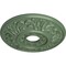 Ekena Millwork Valletta Ceiling Medallion (Fits Canopies up to 3 1/2"), 18"OD x 3 1/2"ID x 1"P, Athenian Green CM18VLAGF - alternate 4